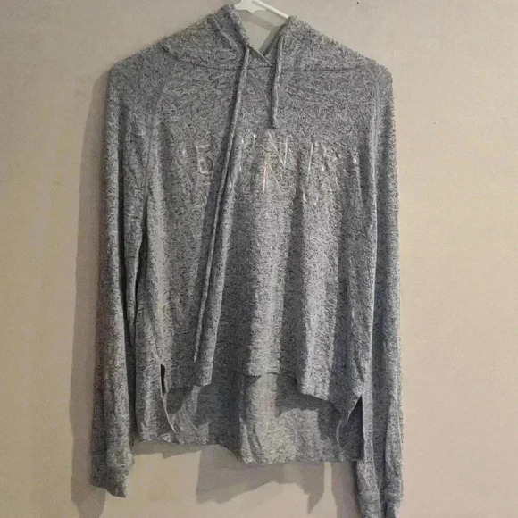 Victoria‎ Secret PINK lightweight hoodie with rose gold "PINK" size small - Picture 1 of 6